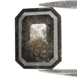 Natural Loose Emerald Diamond, Salt And Pepper Emerald Diamond, Natural Loose Diamond, Emerald Cut Diamond, 1.50 CT Emerald Shape L2973