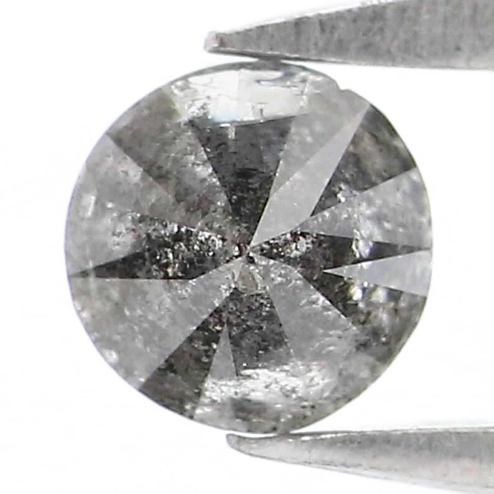 0.27 CT Natural Loose Round Shape Diamond Salt And Pepper Round Diamond 4.00 MM Natural Black Grey Color Round Brilliant Cut Diamond NQ9511