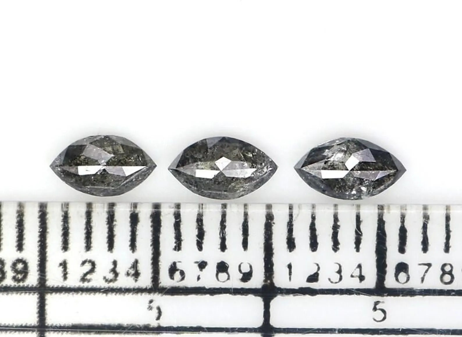 0.45 CT Natural Loose Marquise Shape Diamond Salt And Pepper Marquise Cut Diamond 5.00 MM Natural Loose Marquise Rose Cut Diamond NQ2421