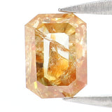 Natural Loose Emerald Diamond, Yellow Color Emerald Diamond, Natural Loose Diamond, Emerald Cut Diamond, 0.75 CT Emerald Shape Diamond L359