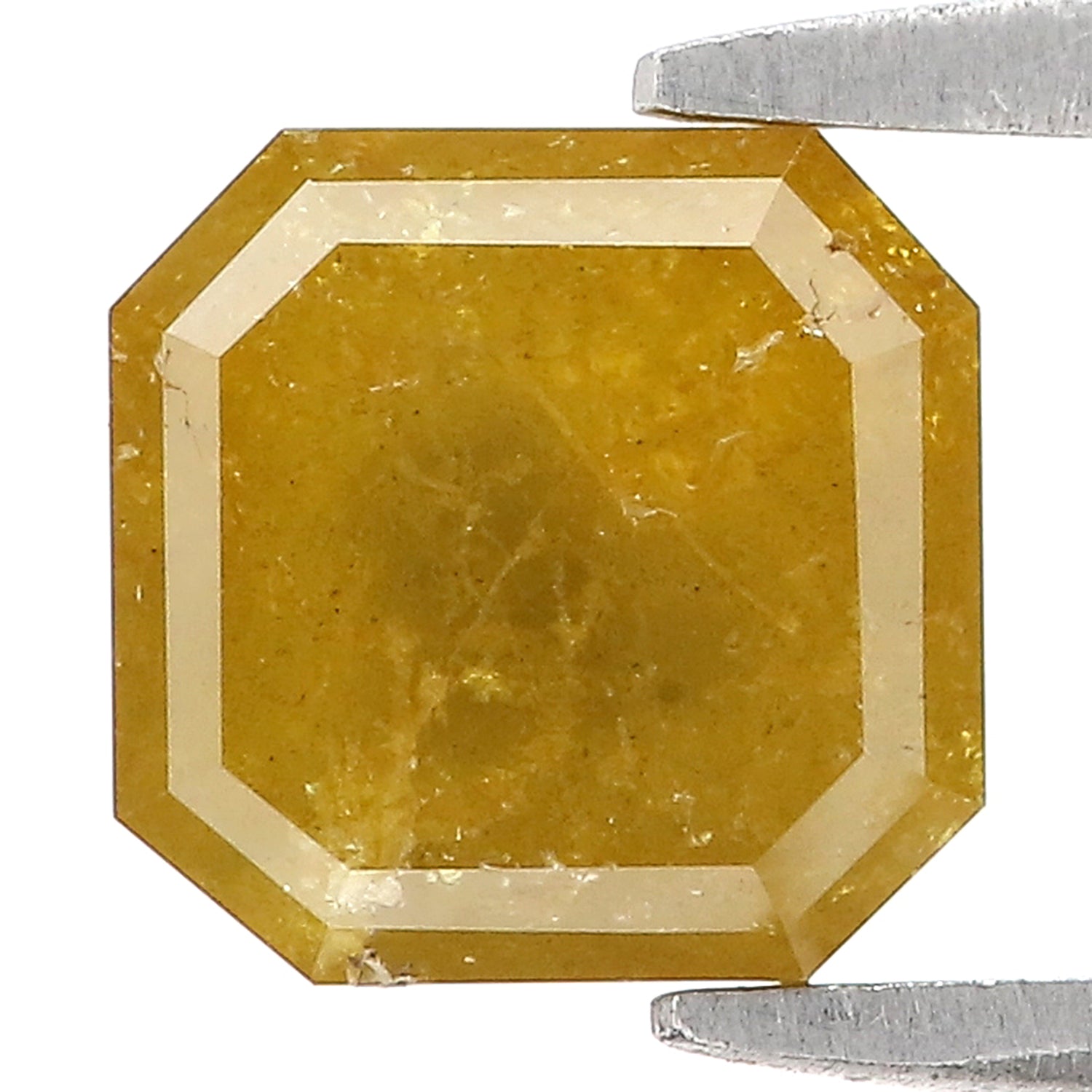 2.27 CT Natural Loose Radiant Shape Diamond Yellow Color Radiant Cut Diamond 7.00 MM Natural Loose Radiant Shape Rose Cut Diamond LQ6550