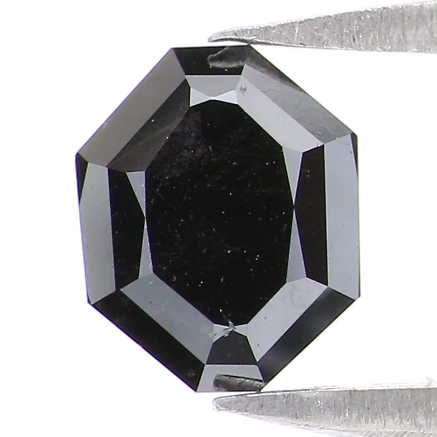 0.70 CT Natural Loose Octagon Shape Diamond Black Color Octagon Diamond 5.80 MM Natural Loose Black Color Octagon Rose Cut Diamond LQ9719