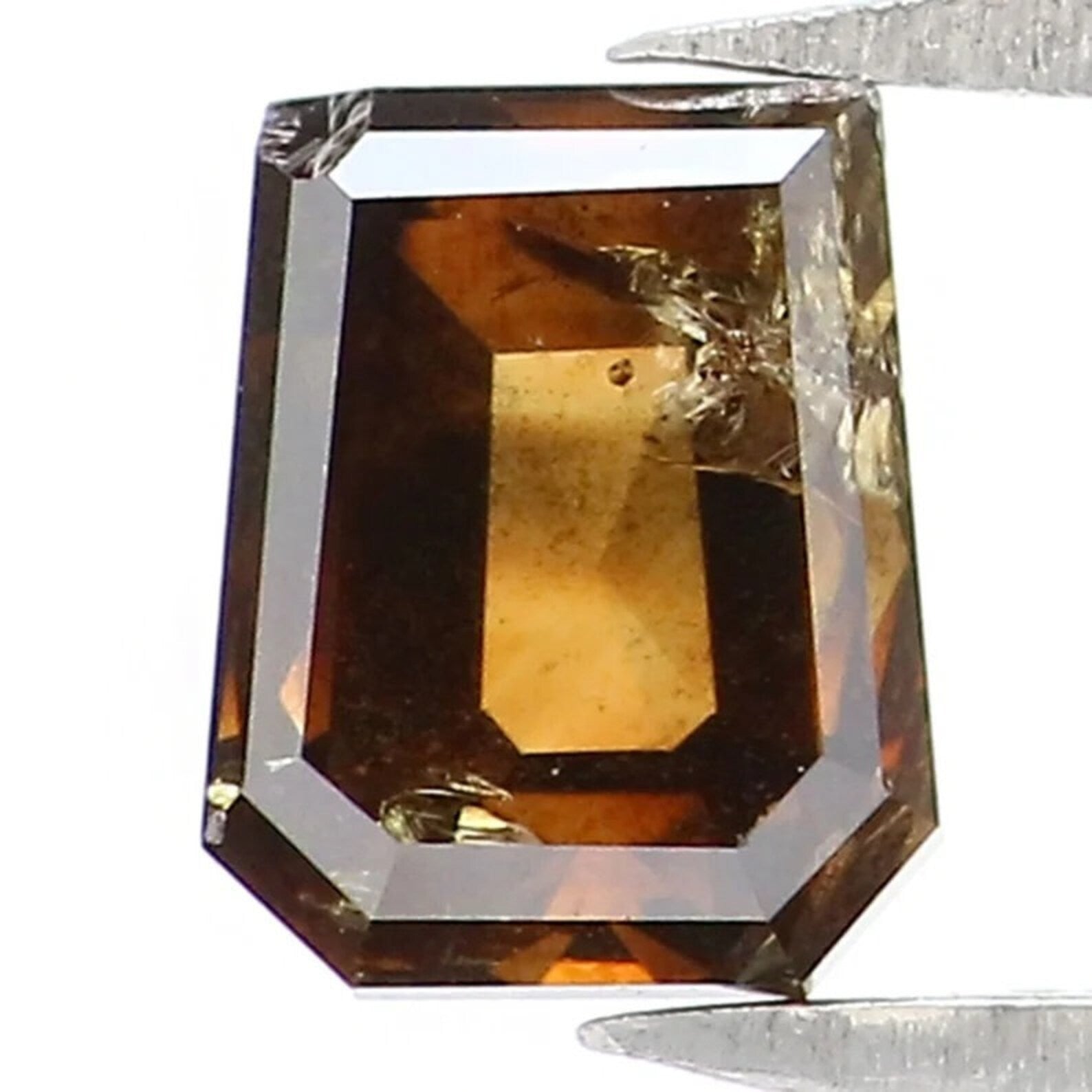 0.72 CT Natural Loose Coffin Shape Diamond Brown Color Coffin Diamond 5.20 MM Natural Diamond Brown Color Coffin Rose Cut Diamond NQ7579