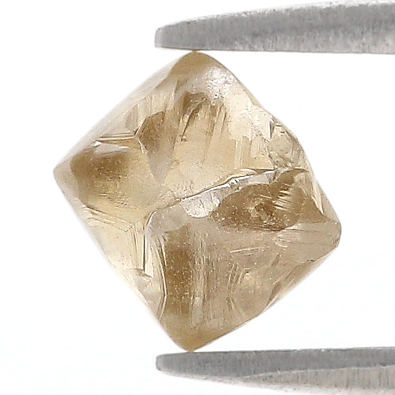 1.94 CT Natural Loose Rough Shape Diamond Brown Color Irregular Cut Diamond 7.40 MM Natural Loose Brown Color Rough UnCut Diamond L3531
