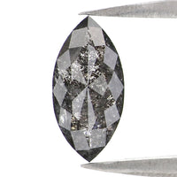 Natural Loose Marquise Diamond, Salt And Pepper Marquise Cut Diamond, Natural Loose Diamond, Rose Cut Diamond, 0.93 CT Marquise Shape KDL2873