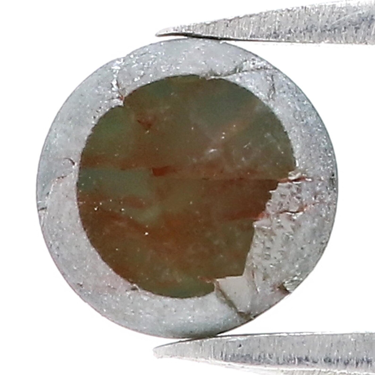 1.24 CT Natural Loose Round Shape Diamond Green Color Round Rose Cut Diamond 5.90 MM Natural Loose Diamond Round Rose Cut Diamond QN7660