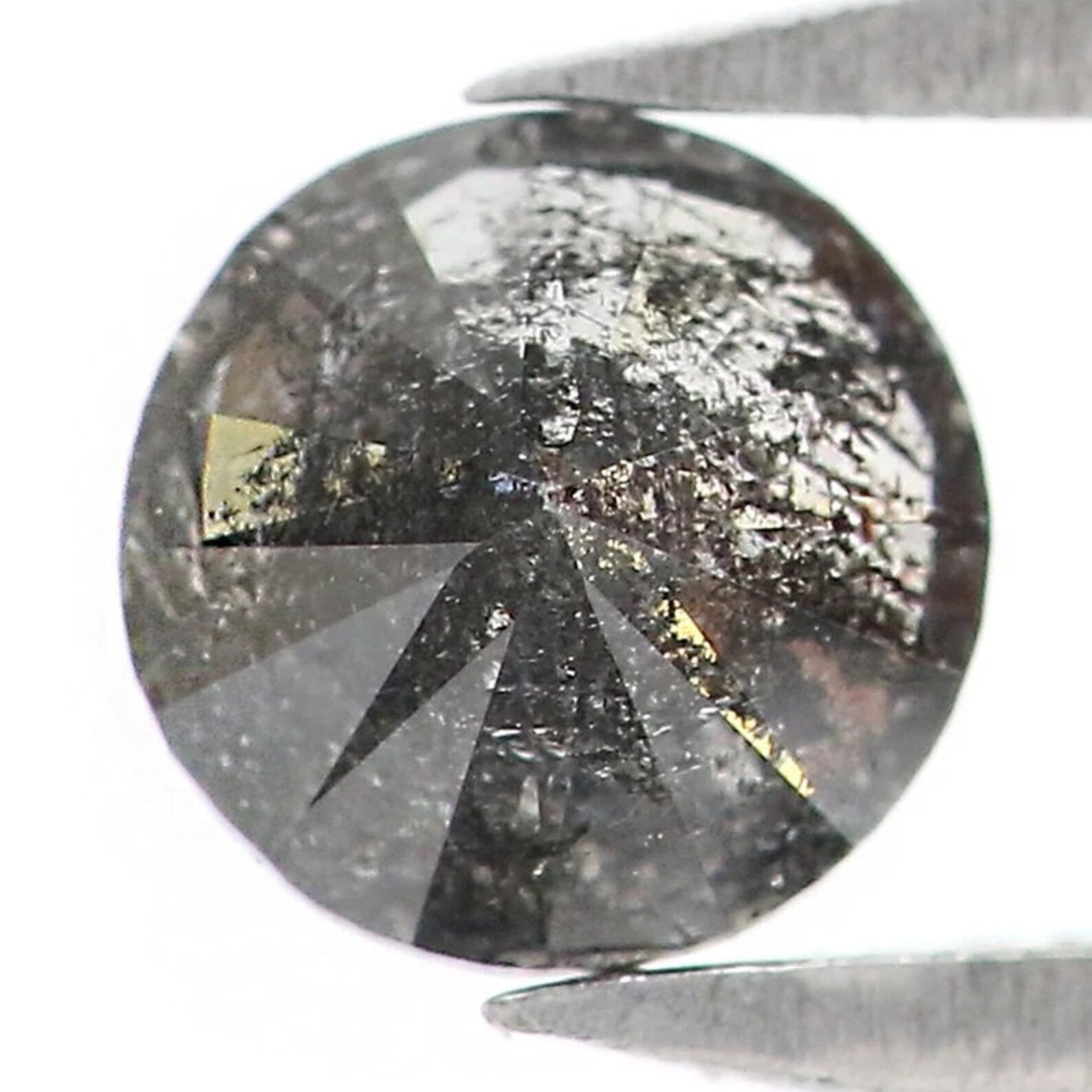 0.32 CT Natural Loose Round Shape Diamond Salt And Pepper Round Diamond 4.30 MM Natural Black Grey Color Round Brilliant Cut Diamond NQ8719