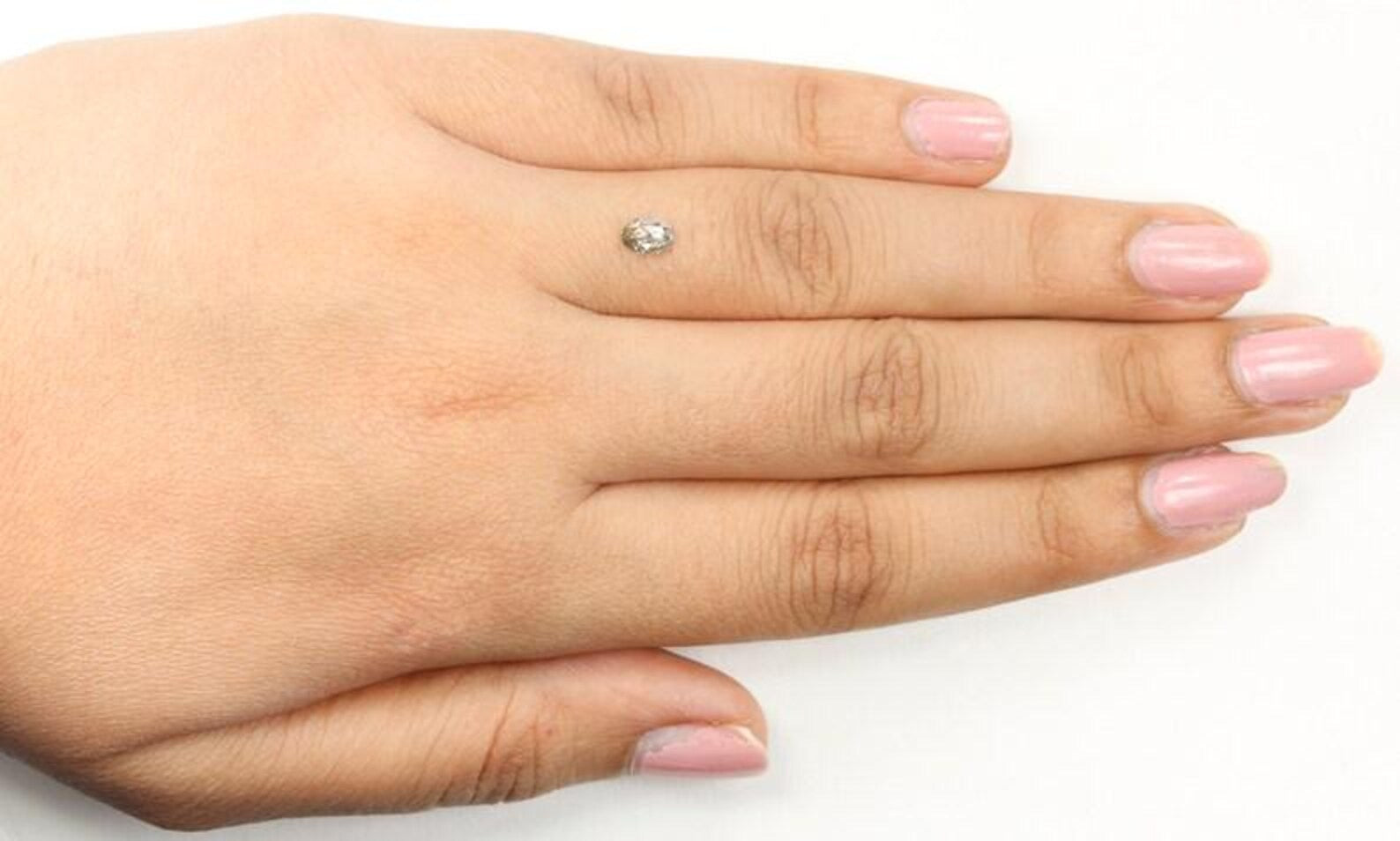 0.34 Ct Natural Loose Oval Shape Diamond Salt And Pepper Oval Cut Diamond 5.35 MM Natural Black Grey Color Oval Rose Cut Diamond NQ1043