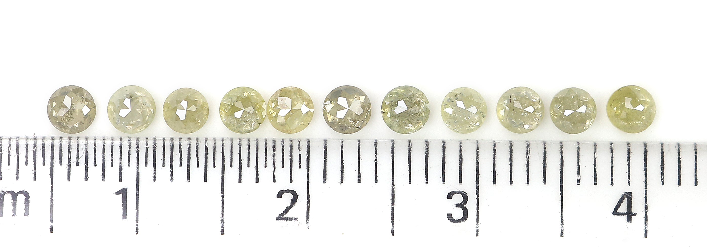 1.29 CT Natural Loose Round Rose Cut Diamond Grey Color Round Shape Diamond 2.70 MM Natural Loose Yellow Color Round Rose Cut Diamond LQ9404