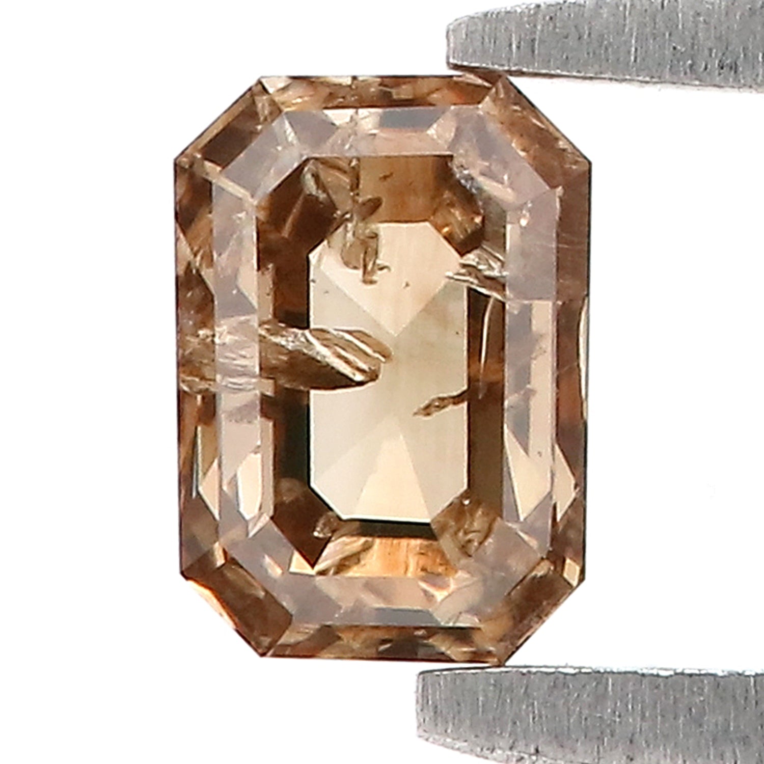 0.33 Ct Natural Loose Emerald Shape Diamond Brown Color Emerald Cut Diamond 4.50 MM Natural Loose Brown Color Emerald Rose Cut Diamond LQ494