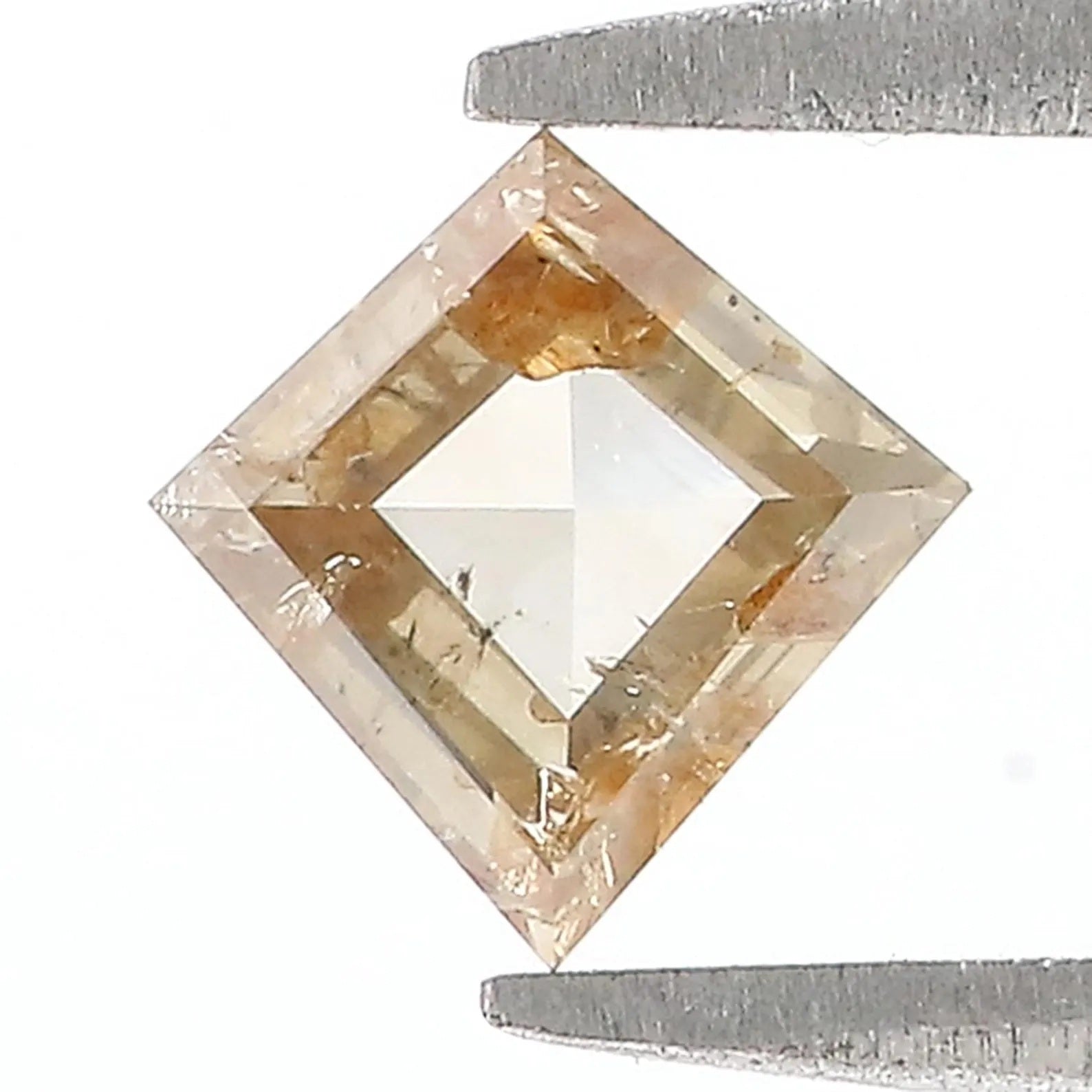 0.59 CT Natural Loose Kite Shape Diamond Light Brown Color Kite Cut Diamond 6.80 MM Natural Diamond Brown Color Kite Rose Cut Diamond QN117
