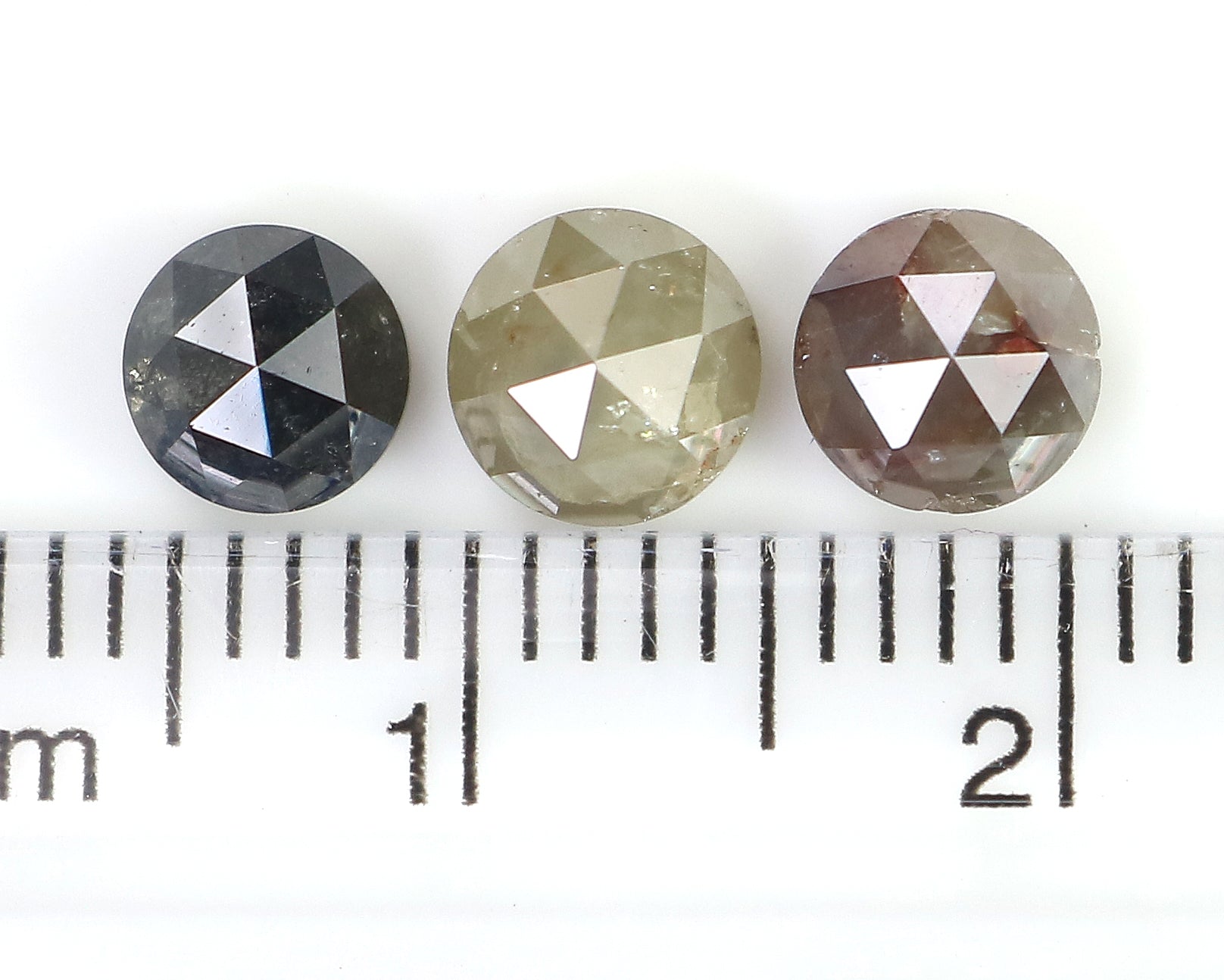 2.19 CT Natural Loose Round Rose Cut Diamond Mix Color Round Shape Diamond 4.80 MM Natural Loose Mix Color Round Rose Cut Diamond LQ1678