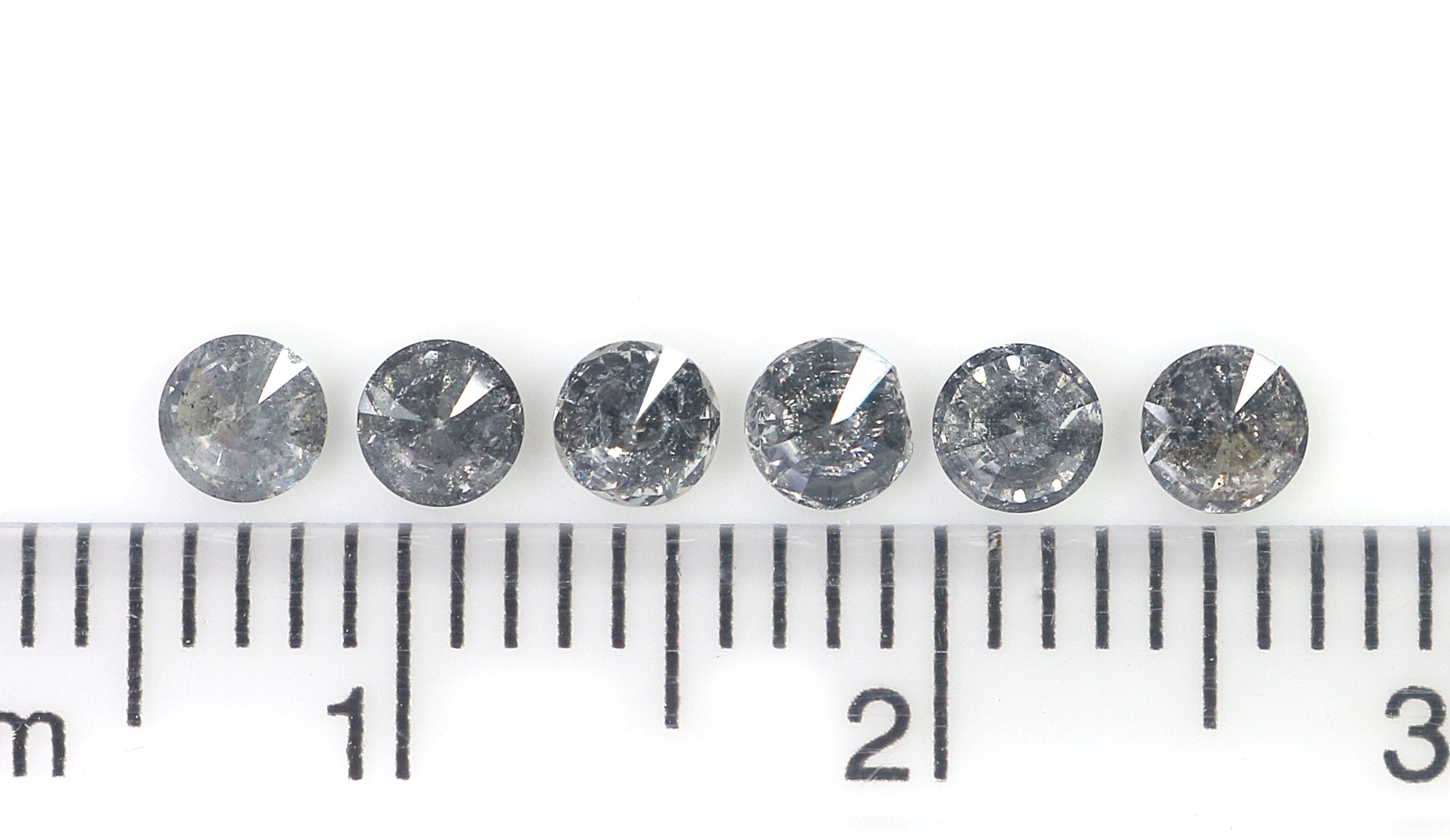 0.78 CT Natural Loose Round Shape Diamond Salt And Pepper Round Cut Diamond 3.15 MM Natural Loose Diamond Round Brilliant Cut Diamond L1396