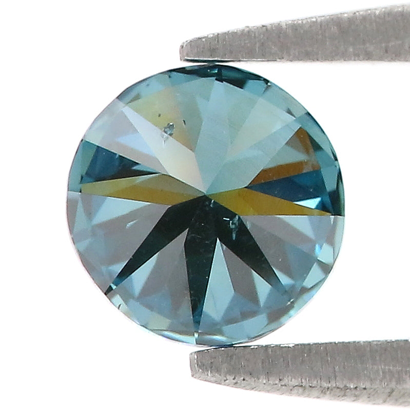 0.66 Ct Natural Loose Round Shape Diamond Blue Color Round Cut Diamond 5.50 MM Natural Loose Blue Diamond Round Brilliant Cut Diamond QL9739
