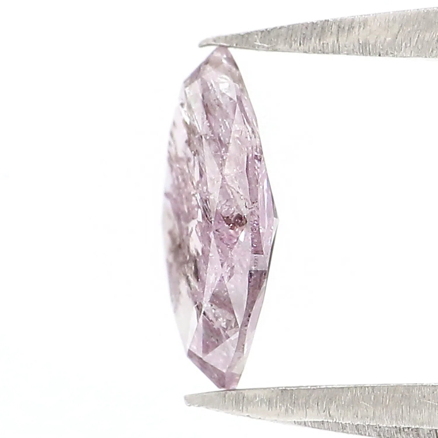 GIA Certified 0.53 Ct Natural Loose Marquise Modified Brilliant Cut Diamond 7.45 MM Fancy Grayish Pink-Purple Color Marquise Diamond QL6912