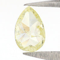 Natural Loose Pear Diamond, Yellow Color Pear Cut Diamond, Natural Loose Diamond, Pear Rose Cut Diamond, 0.23 CT Pear Shape Diamond L6499
