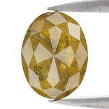 Natural Loose Oval Diamond, Yellow Color Oval Diamond, Natural Loose Diamond, Oval Rose Cut Diamond, 1.80 CT Oval Shape Diamond L2837