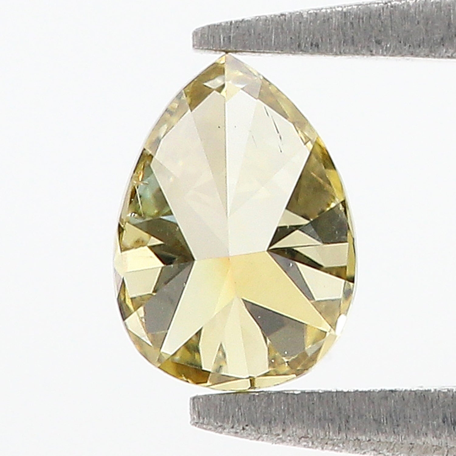 0.52 CT Natural Loose Pear Shape Diamond Yellow Color Pear Cut Diamond 5.96 MM Natural Loose Yellow Diamond Pear Brilliant Cut Diamond L3509