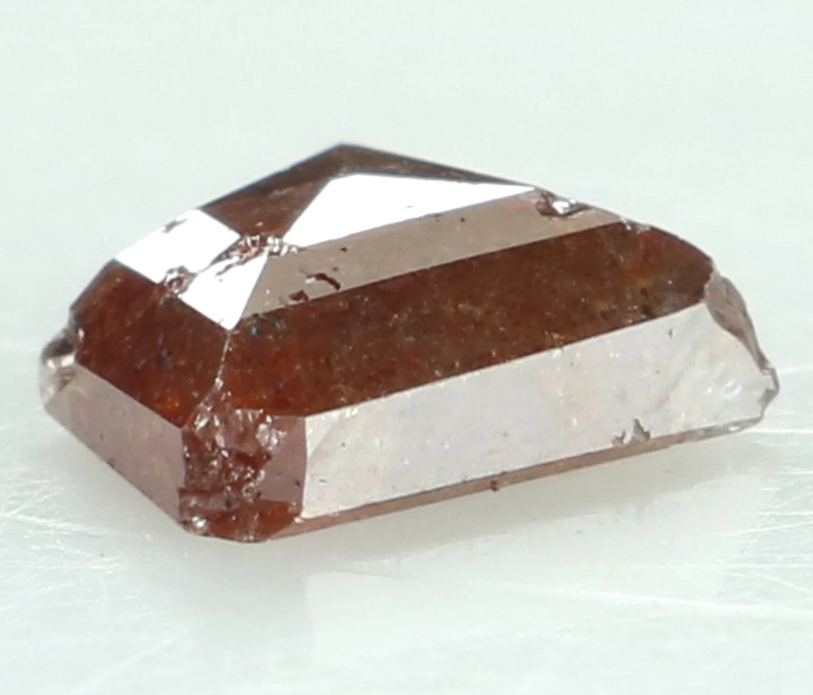 0.78 Ct Natural Loose Shield Shape Diamond Brown Color Shield Cut Diamond 6.80 MM Natural Loose Diamond Brown Shield Rose Cut Diamond N8232