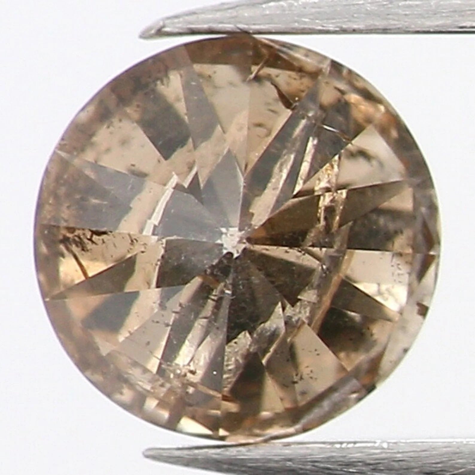 0.31 CT Natural Loose Round Shape Diamond Brown Color Round Cut Diamond 4.10 MM Natural Brown Color Round Brilliant Cut Diamond NQ1079