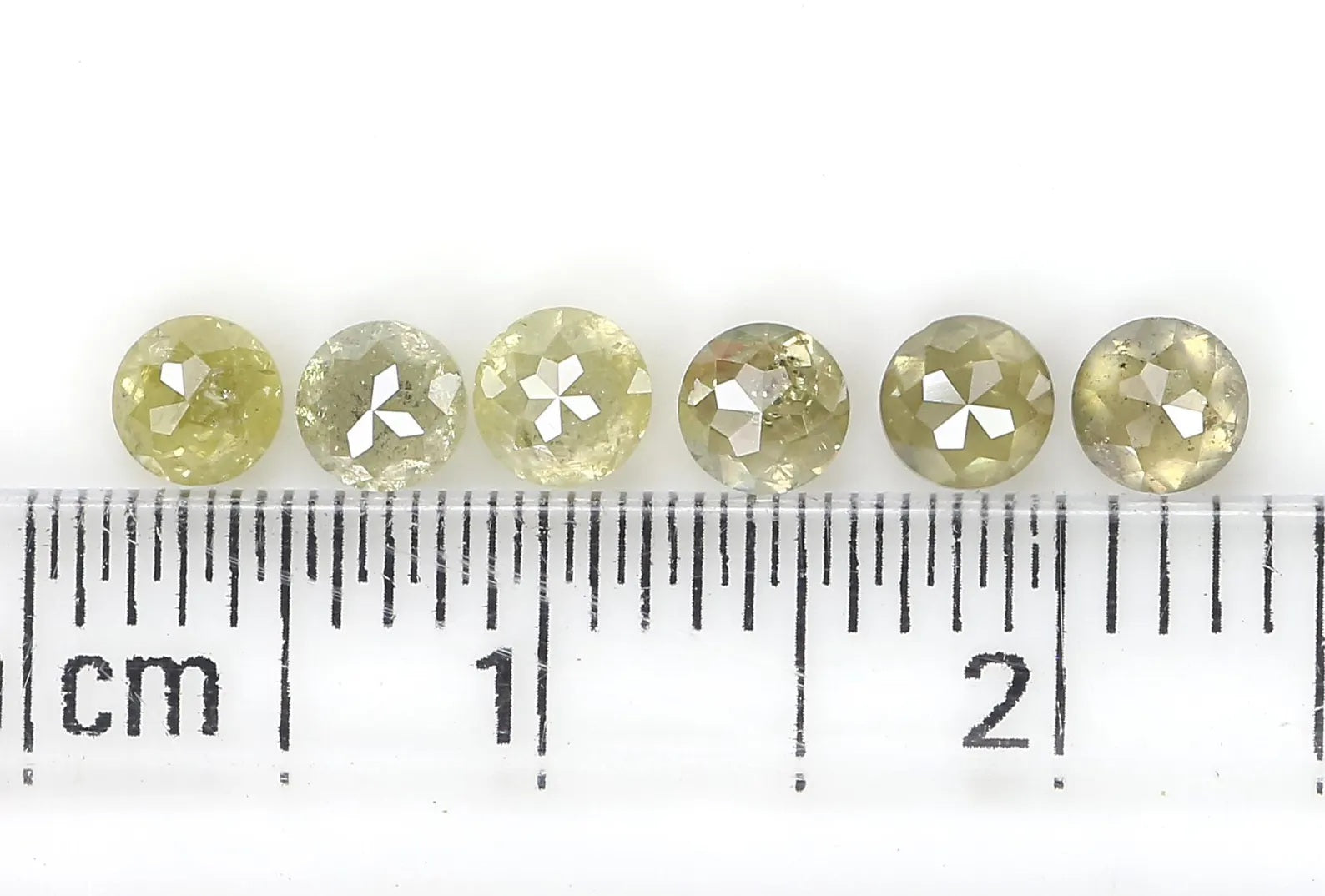 1.28 CT Natural Loose Round Rose Cut Diamond Yellow Color Round Shape Diamond 3.30 MM Natural Yellow Color Round Rose Cut Diamond NQ604
