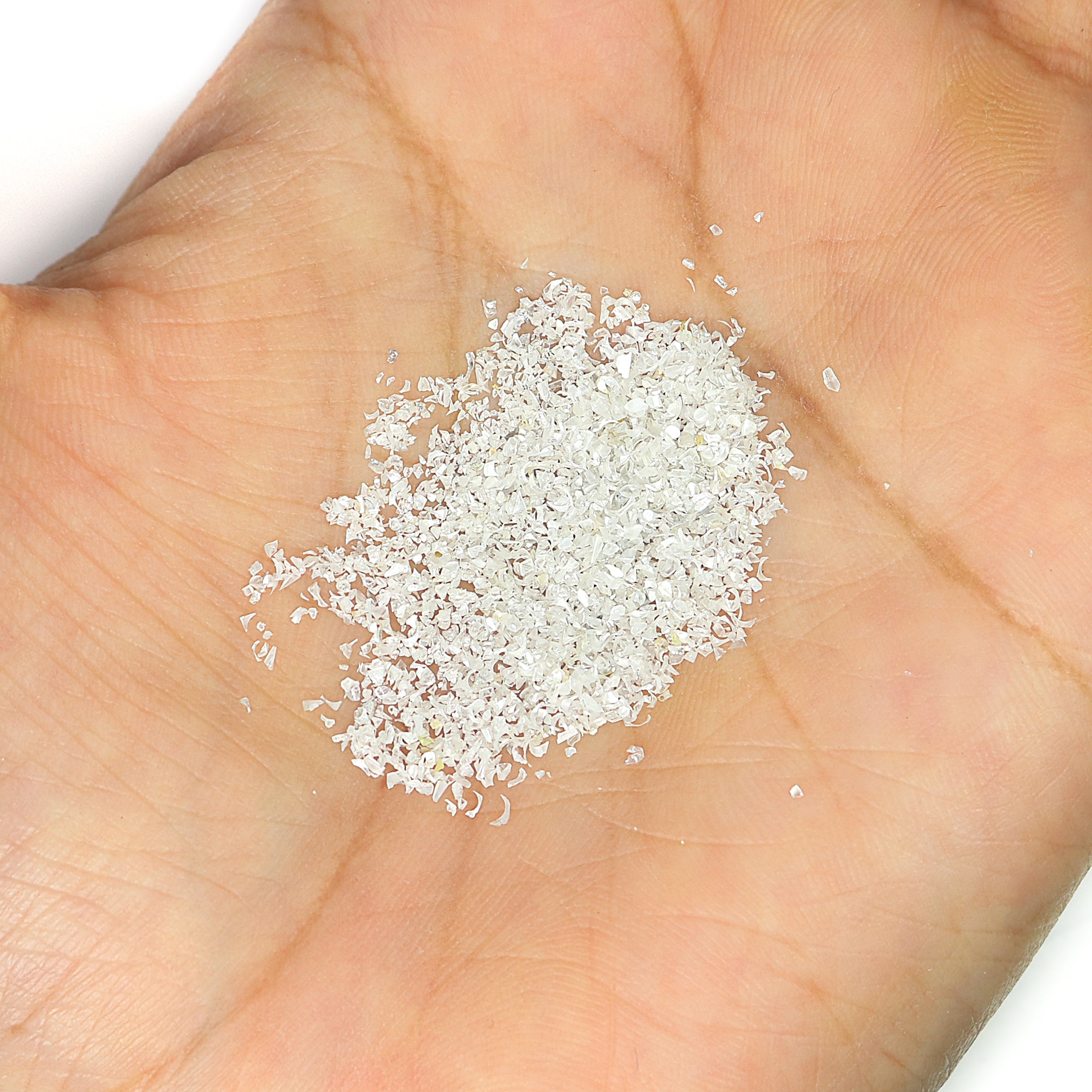 10 CT Natural White Diamond Dust Faceted Chips Crushed Powder Loose Natural Diamond For Jewelry Making Inlay Resin Art Craft Supply Q93