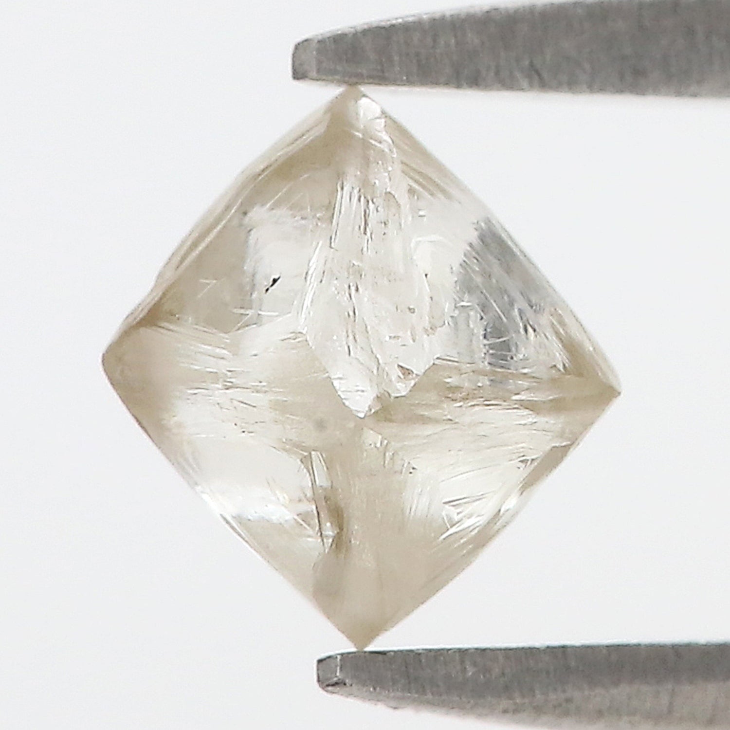 1.20 CT Natural Loose Rough Shape Diamond White-J Color Irregular Cut Diamond 5.15 MM Natural Diamond J Color Rough UnCut Diamond N2623