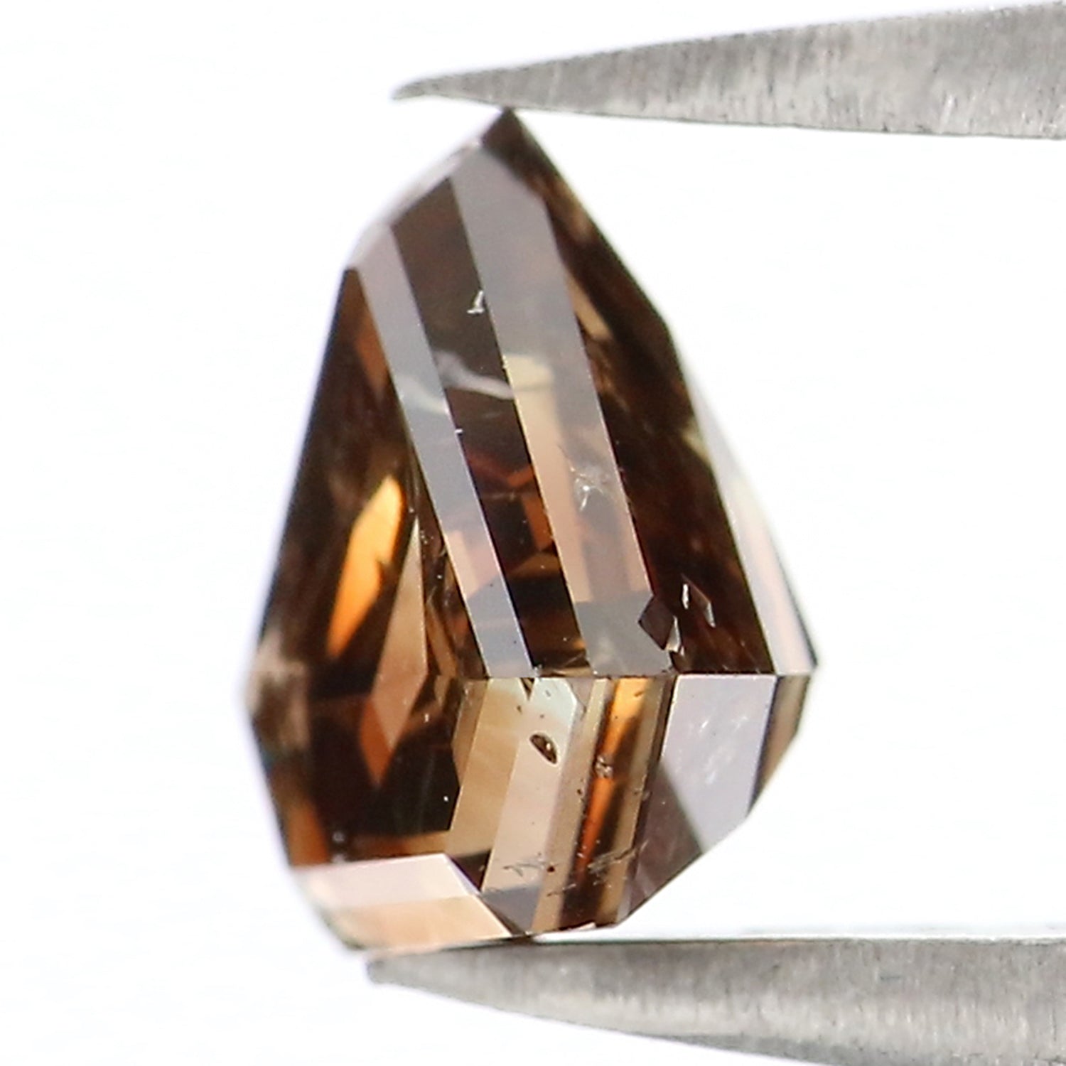 Natural Loose Shield Diamond, Fancy Brown Color Diamond Natural Loose Diamond, Shield Rose Cut Diamond, 1.33 CT Shield Shape Diamond KDL2138