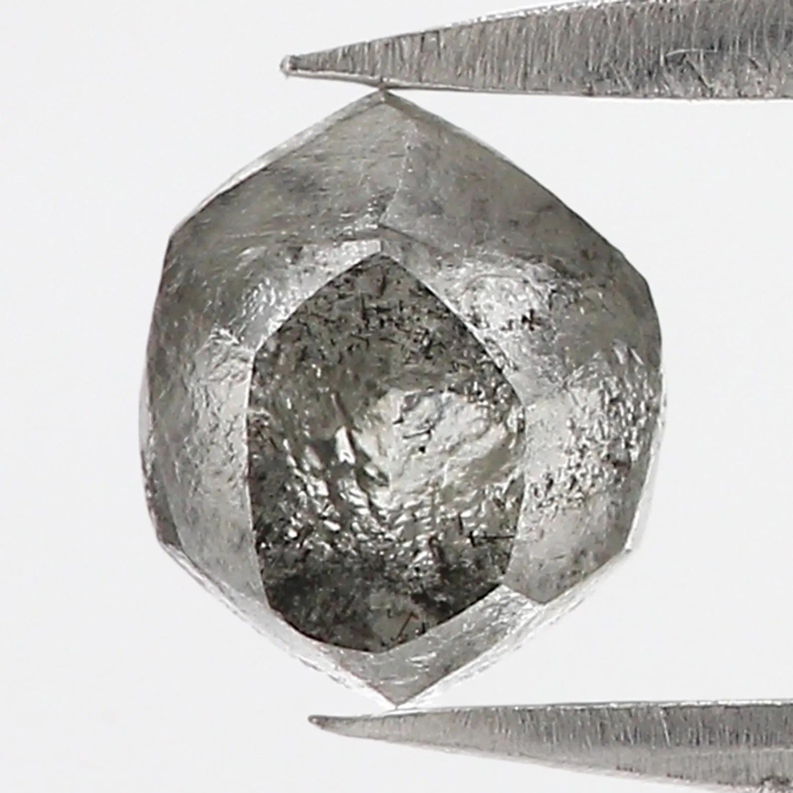 1.16 CT Natural Loose Rough Shape Diamond Salt And Pepper Rough Diamond 6.05 MM Natural Black Grey Color Irregular Cut Rough Diamond QN2523