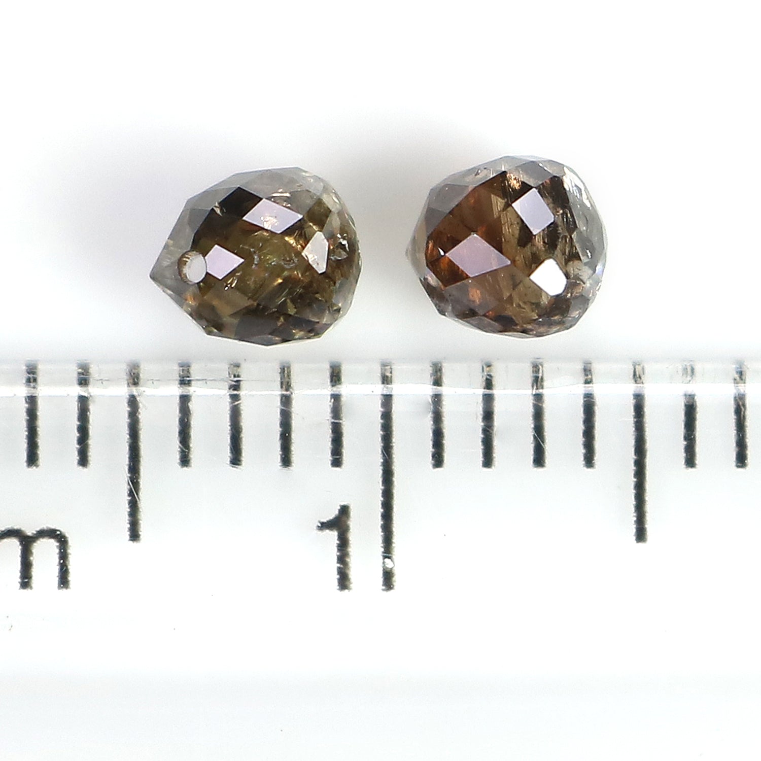 0.86 Ct Natural Loose Briolette Shape Diamond Brown Color Drop Cut Diamond 4.00 MM Natural Loose Diamond Brown Briolette Cut Diamond LQ9990
