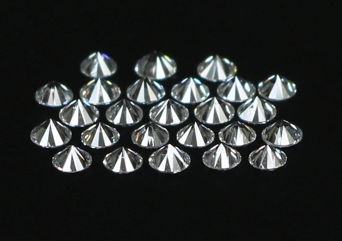 Lab Grown Loose White Diamond Round Brilliant Cut E F Color VS Clarity 2.20 To 3.0 MM 10 PCs Lot Lab Creted Diamond For Engagement Ring Q149