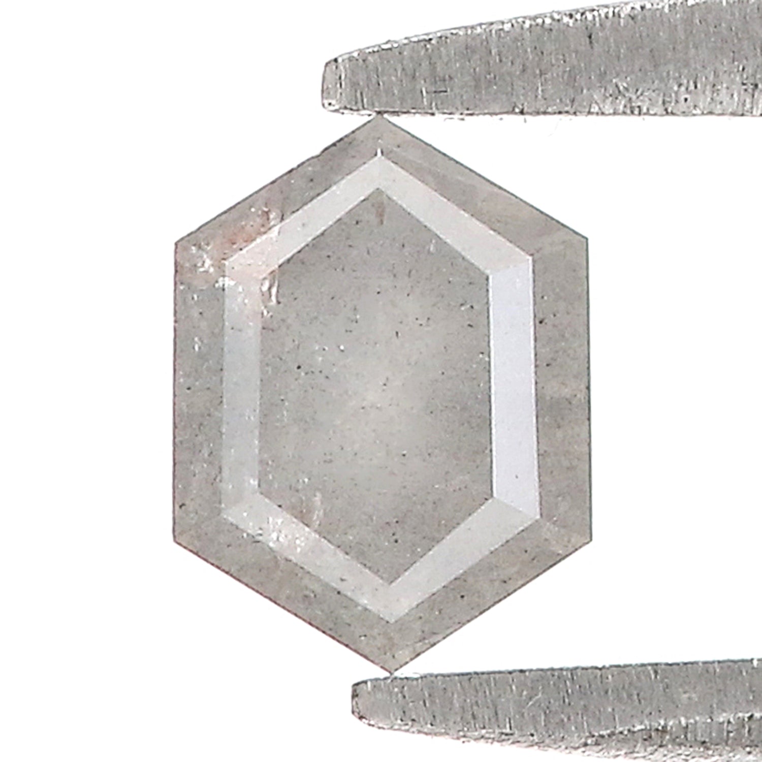 0.46 Ct Natural Loose Hexagon Shape Diamond Grey Hexagon Cut Diamond 5.45 MM Natural Loose Diamond Grey Hexagon Rose Cut Diamond QL9681