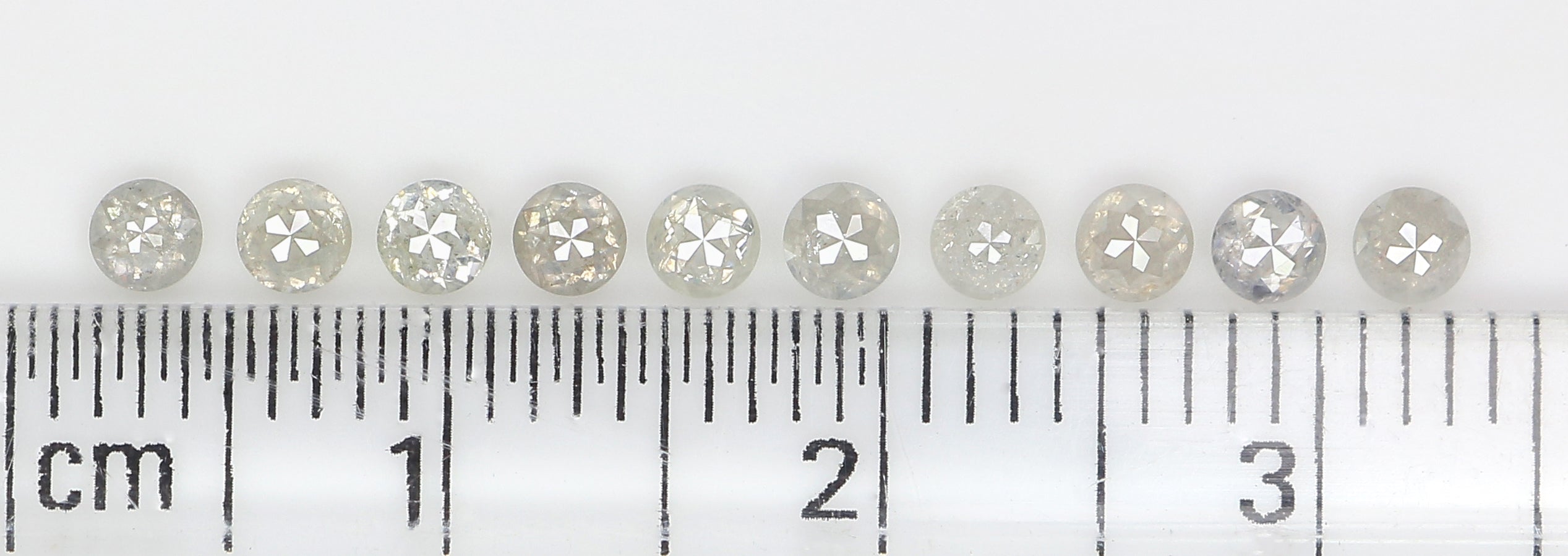 1.02 CT Natural Loose Round Rose Cut Diamond Grey Color Round Shape Diamond 2.55 MM Natural Loose Grey Color Round Rose Cut Diamond LQ3185