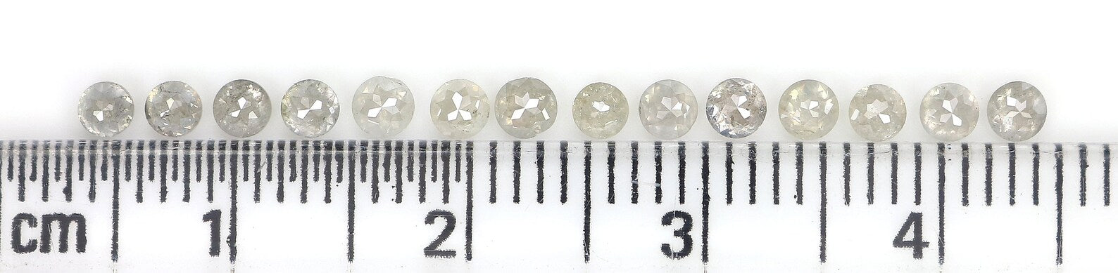 1.20 CT Natural Loose Round Rose Cut Diamond Salt And Pepper Diamond 2.35 MM Natural Loose Diamond Grey Color Round Shape Diamond NQ2502