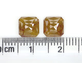 2.70 CT Natural Loose Radiant Shape Pair Diamond Brown Color Radiant Cut Diamond 6.75 MM Natural Loose Diamond Radiant Cut Diamond LQ3011