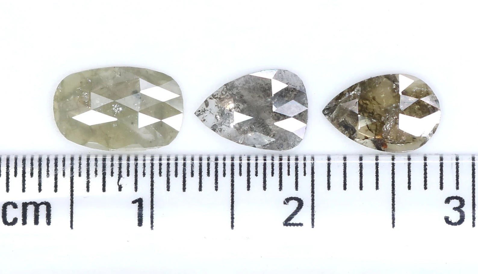 Natural Loose Mix Shape Diamond Grey Color 1.39 CT 7.10 MM Mix Shape Rose Cut Diamond KDN8394