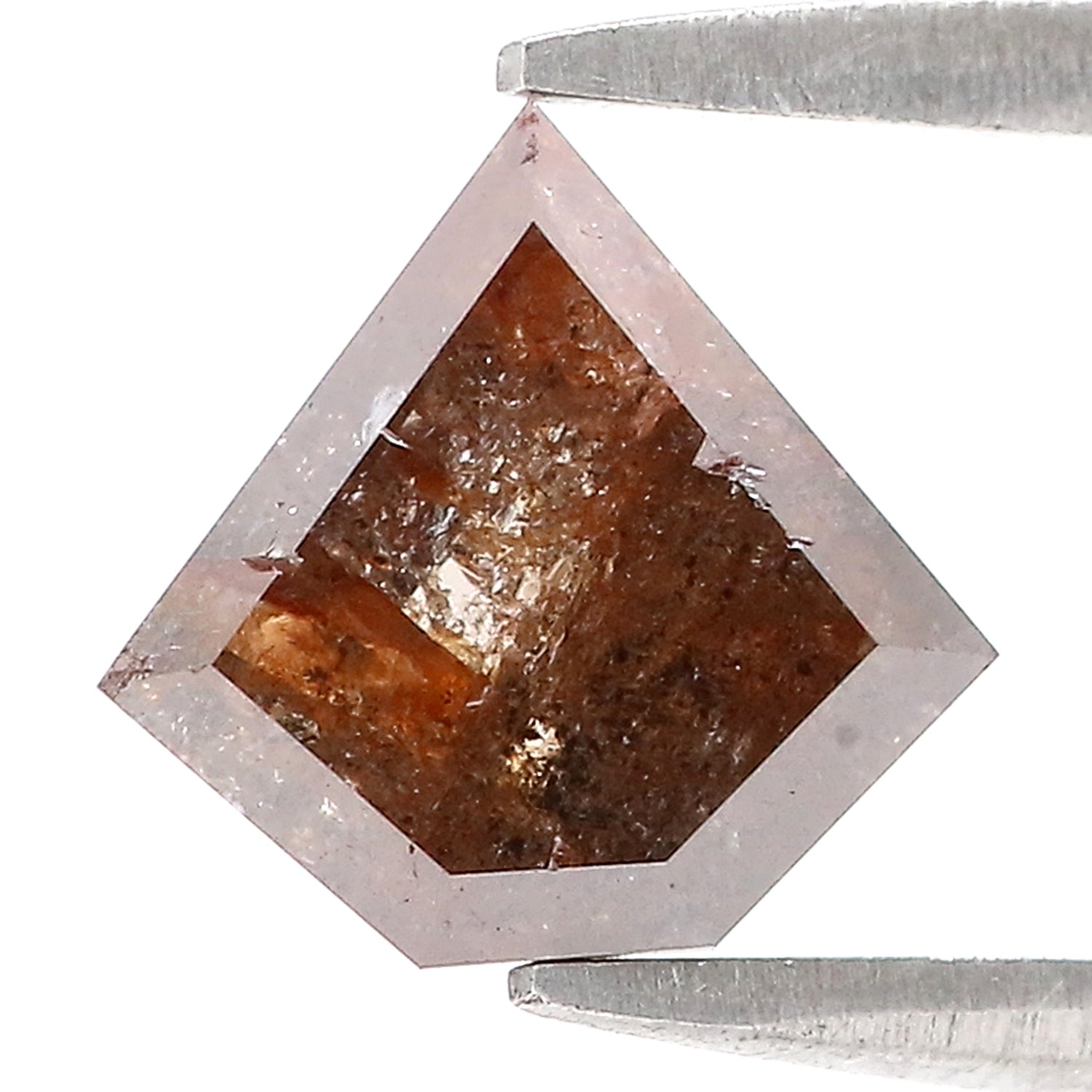 1.80 CT Natural Loose Shield Shape Diamond Brown Color Shield Cut Diamond 8.25 MM Natural Loose Brown Color Shield Rose Cut Diamond LQ9440