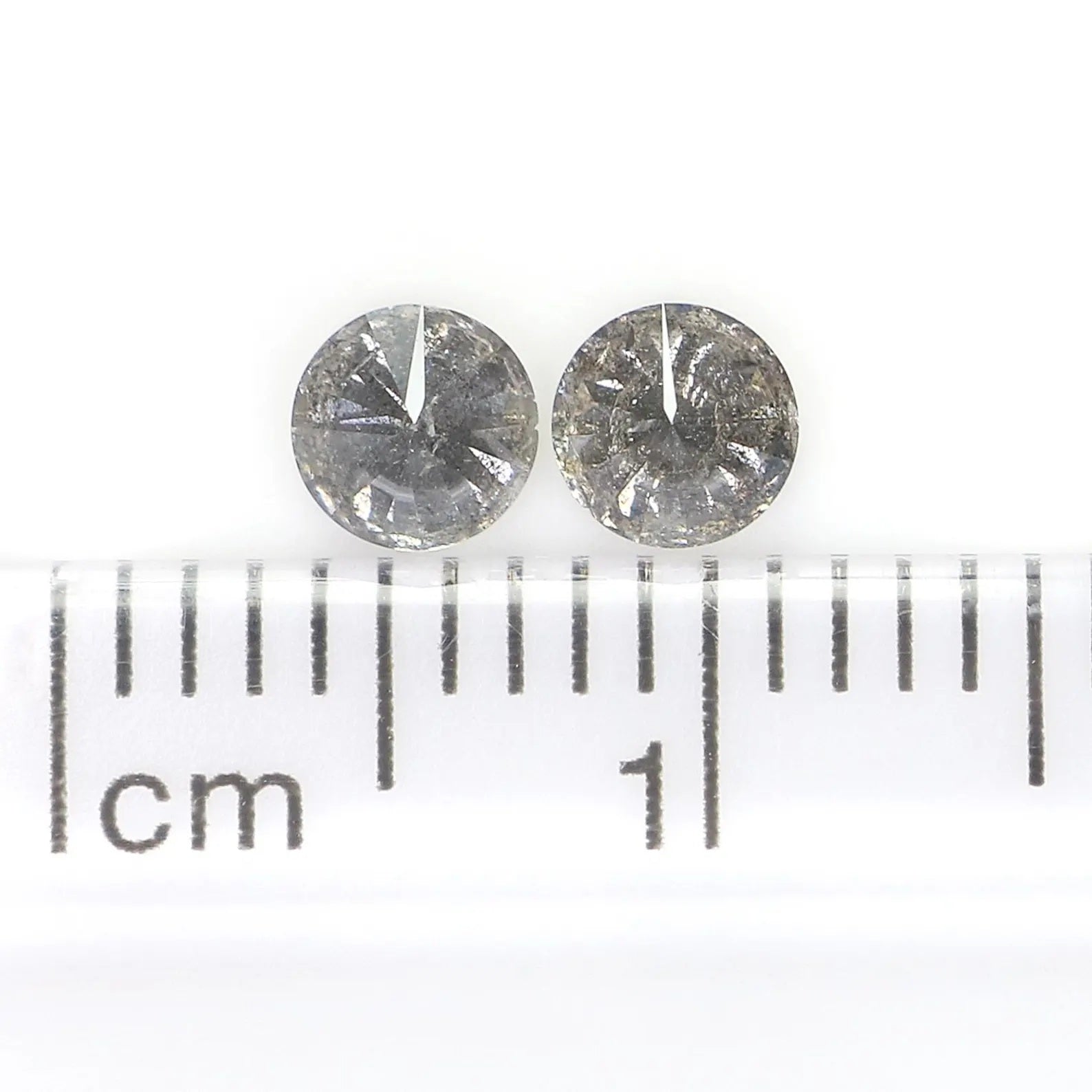 0.47 CT Natural Loose Round Brilliant Cut Diamond Salt And Pepper Diamond 3.85 MM Natural Diamond Black Grey Color Round Cut Diamond NQ2300