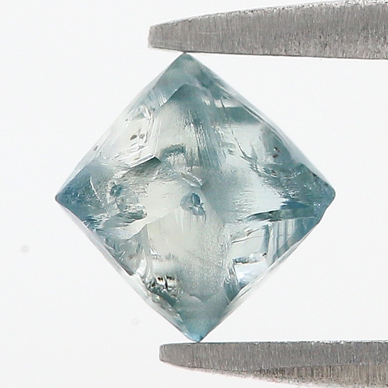 1.23 CT Natural Loose Rough Shape Diamond Blue Color Rough Uncut Diamond 6.55 MM Natural Loose Blue Color Rough Irregular Cut Diamond L3499