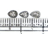 Natural Loose Pear Diamond, Salt And Pepper Diamond, Natural Loose Diamond, Pear Rose Cut Diamond, Pear Diamond 0.60 CT Pear Shape L2882