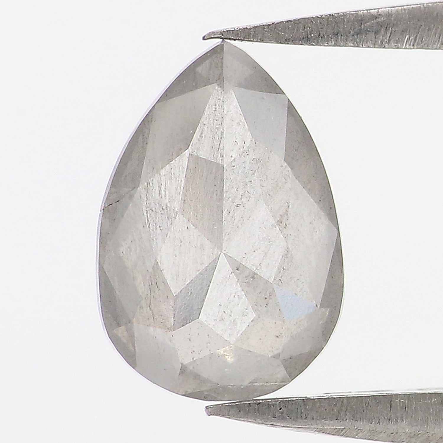 1.23 CT Natural Loose Pear Diamond Grey Color Pear Cut Diamond 8.40 MM Natural Loose Diamond Pear Rose Cut Diamond Pear Shape Diamond LQ2946