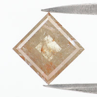 Natural Loose Kite Diamond, Grey Color Kite Diamond, Natural Loose Diamond, Kite Rose Cut Diamond, Kite Cut, 1.51 CT Kite Shape KDL9612