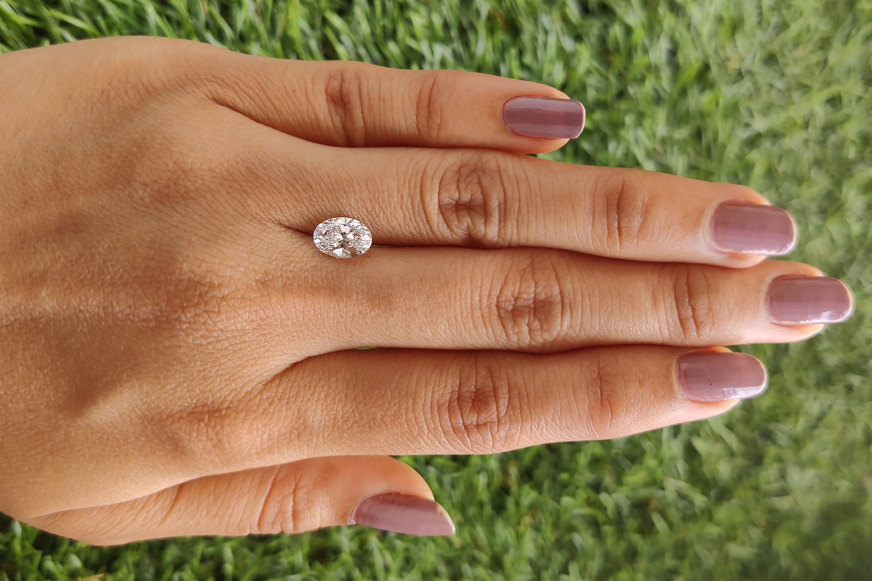 IGI Certified 1 Ct, 1.5 Ct, 2 Ct, 2.5 Ct, 3 Ct Oval Brilliant Cut E/F Color VS Clarity Lab Grown CVD Diamond Lab Created Loose Diamond Q108
