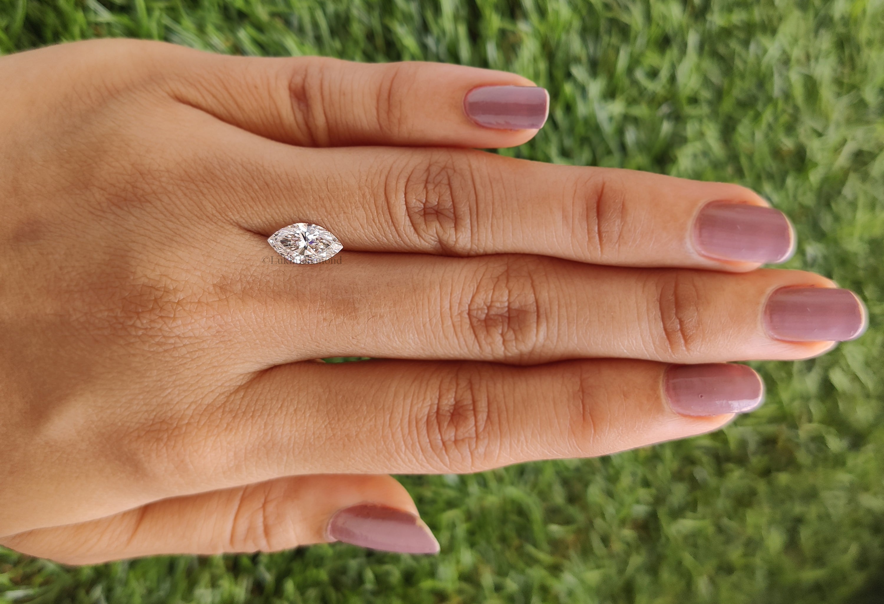IGI Certified 1 Ct, 1.5 Ct, 2 Ct, 2.5 Ct, 3 Ct Marquise Brilliant Cut E/F Color VS Clarity Lab Grown Diamond Lab Created Loose Diamond Q156