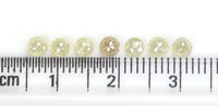 Natural Loose Round Diamond, Yellow Grey Rose Cut Diamond, Natural Loose Diamond, Round Rose Cut Diamond, 1.27 CT Round Shape Diamond KR2711
