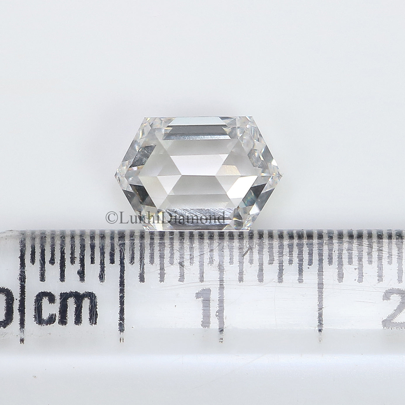 1.64 CT IGI Certified Hexagonal Mixed Cut Diamond White - F Color VS1 Clarity Lab Grown CVD Diamond Lab Created Loose Hexagon Diamond Q173