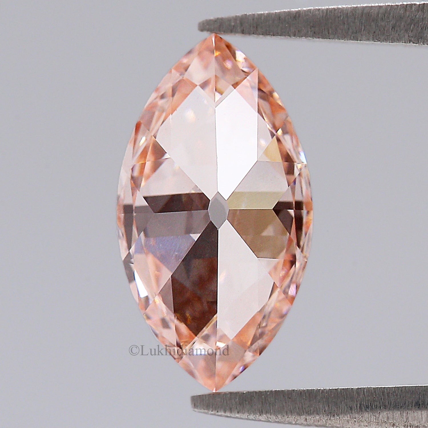 1.91 CT IGI Certified Marquise Brilliant Cut Diamond Fancy Vivid Pink Color VVS2 Clarity Lab Grown Diamond Lab Created CVD Diamond L3582