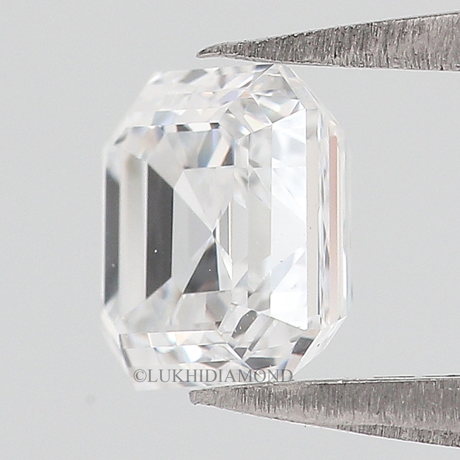 IGI Certified 1 Ct, 1.5 Ct, 2 Ct, 2.5 Ct, 3 Ct Asscher Brilliant Cut E/F Color VS Clarity Lab Grown Diamond Lab Created Loose Diamond Q114