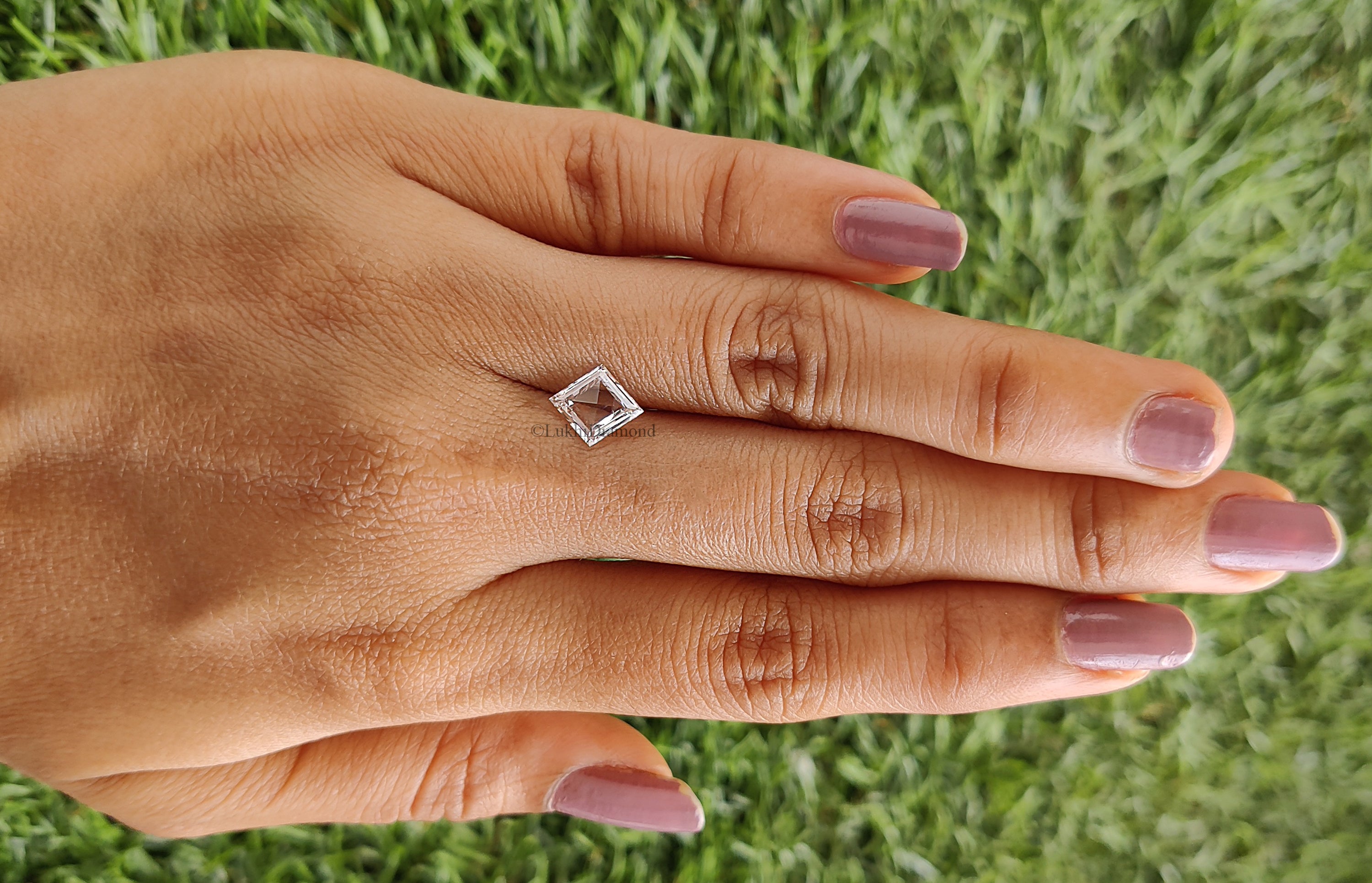 0.85 CT IGI Certified Kite Step Cut Diamond White - E Color VS1 Clarity Lab Grown Diamond Lab Created Kite Diamond Kite CVD Diamond Q172