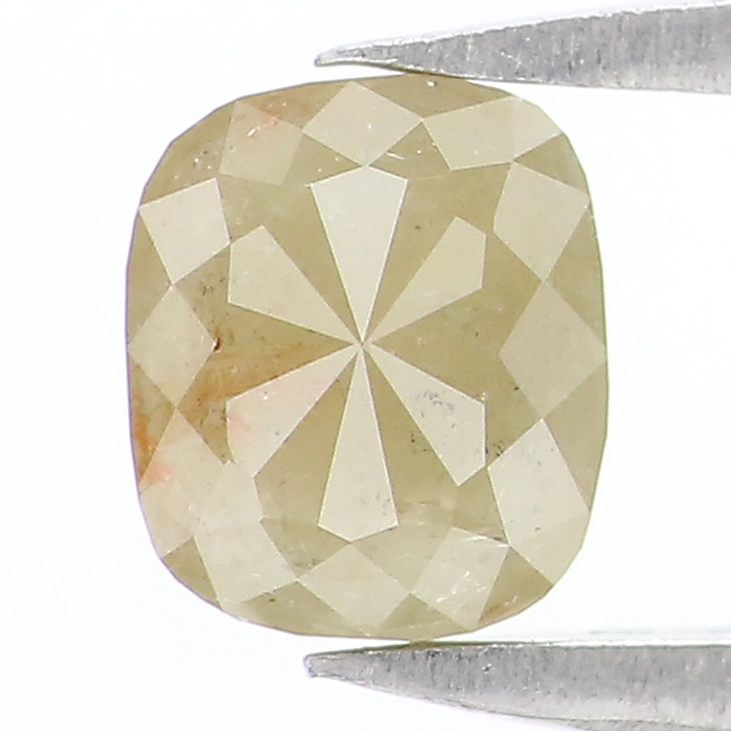 Natural Loose Cushion Diamond, Green Color Diamond, Natural Loose Diamond, Cushion Rose Cut Diamond, 0.75 CT Cushion Shape Diamond L7655